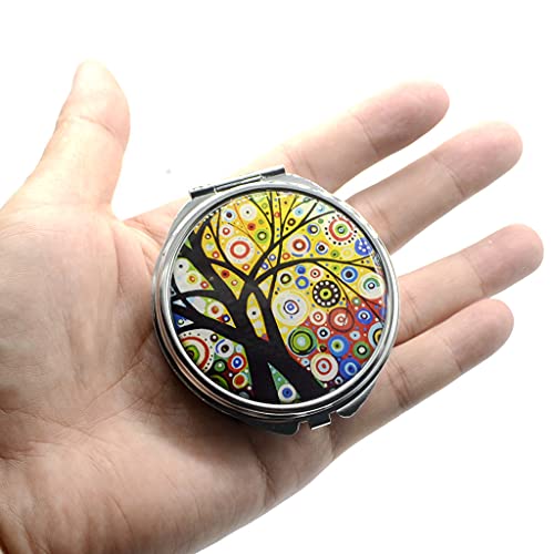 3 stuks ronde metalen pillendoos met spiegel pillendoos, reis-pillendoos, 3 vakken, pillendoosje, klein voor onderweg, medicijnen, tablet-organizer, tas, pillendoos voor dagelijks gebruik en reizen - Afbeelding 4