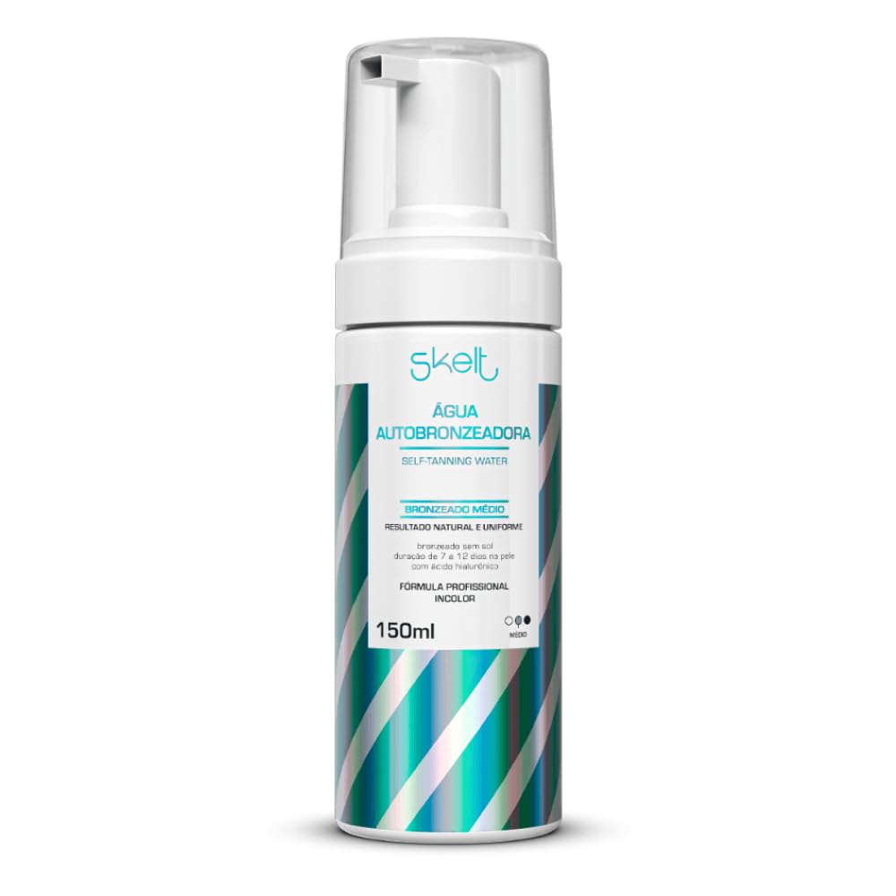 Bronzeamento Saudável: Mitos e Verdades que Você Precisa Saber 1 Skelt Água Autobronzeadora 150ml | Ácido Hialurônico, 100% Natural, Bronze Natural e Uniforme, Pele