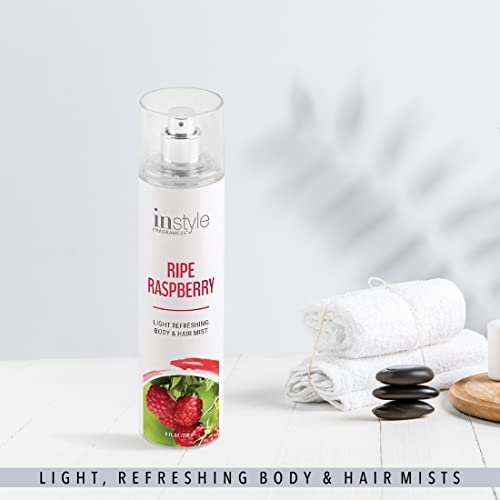 Instyle Fragrances Body & Hair Mist | Ripe Raspberry Scent | With Panthenol | Clean, Vegan, Paraben Free, Phthalate Free | Premium 8 Fl Oz Spray Bottle thumb #2