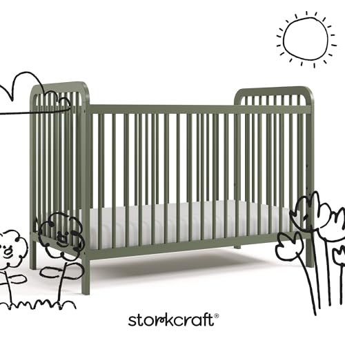 Image of Storkcraft Pasadena 3-in-1 Convertible Crib, Olive
