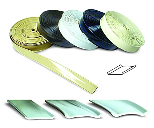 RV Designer Vinyl-Zierleiste für Wohnmobile ca. 2,5 cm breit: Flexible Formteile, für den Außenbereich und als Dachkante. Ideal für Wohnwagen und Wohnmobile, strapazierfähig, Rolle mit ca. 7,6 m