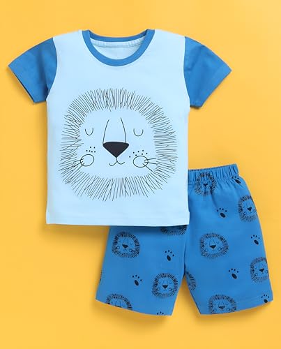 Image of Toonyport Boys Summer 3 Packs Of T-shirts and Shorts Combo Set (Multicolors)