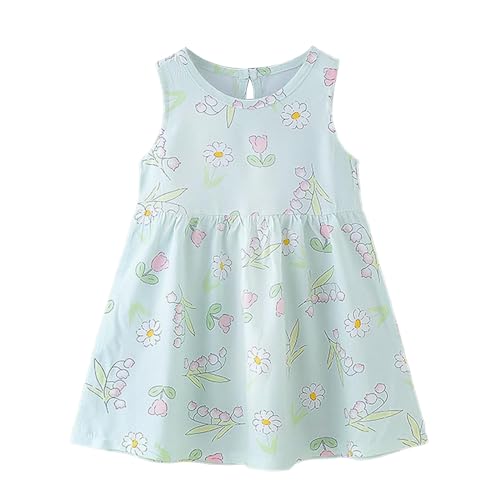 Mädchen Kleid Sommer Floral Prinzessin Kleid Strand Kleid 2024...