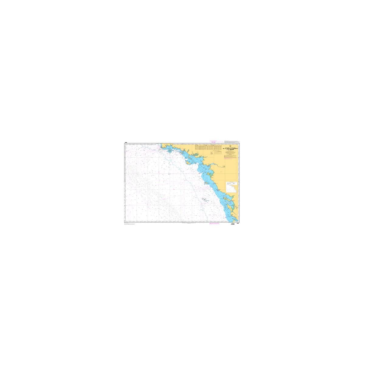 Carte marine : De Penmarc'h à la Gironde