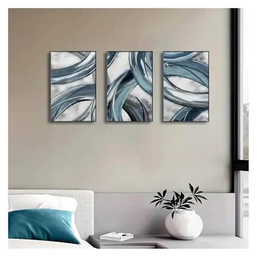 Affiches imprimées sur toile abstraite moderne pour salon - 4