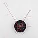 Timelike DIY Large 3D Clock Hands Wall Art Decor Quartz Clock Mechanism Accessories (Black)