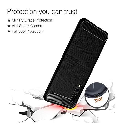 Image of Hybrid Carbon Fiber Back Case for Huawei P20 Pro (Black)
