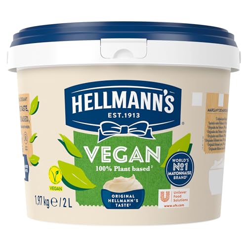 Hellmanns Vegan Mayonnaise Catering Mayonnaise 2 Litre Tub