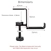 aceyoon Multi-Function Headphone Stand, Headset Holder Aluminum & Silicone Headset Stand Adjustable Headphone Hanger Hook Under Desk Mount Compatible for Xbox Headset Gaming #1