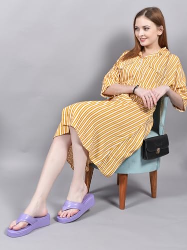 Image of Action Women's Platform Sandals| Slip-On Style with Ruched Strap| Heel Green