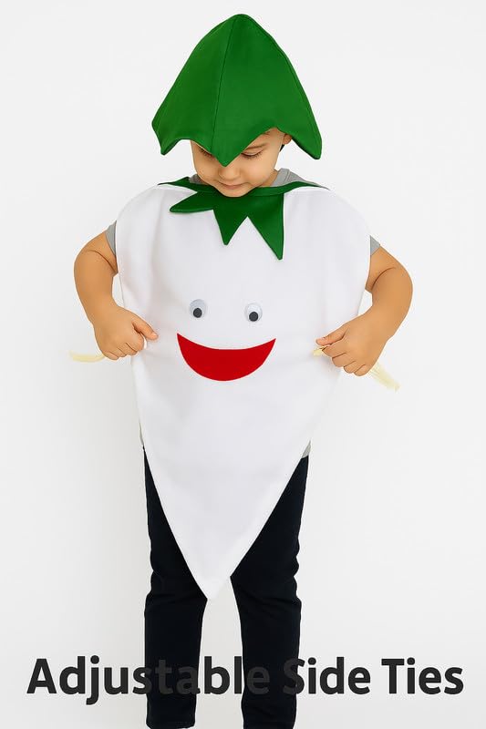 Image of FancyDressWale Fruit & Vegetable Fancy Dress Costume for Kids | Free Size 2-10 Years | School Fancy Dress, Stage Shows, Theme Parties