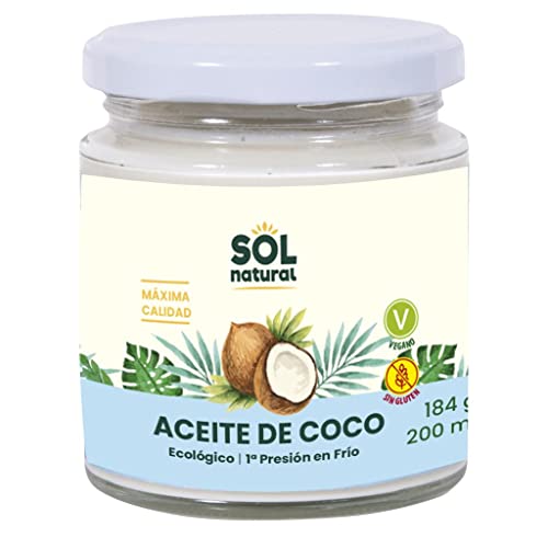 Solnatural Aceite De Coco Virgen Extra Grande Bio 580 Ml, Estándar, Único
