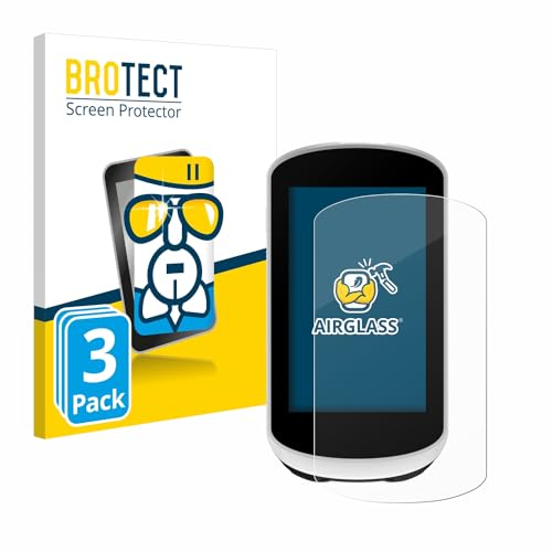 brotect Glass Screen Protector Film Compatible with Garmin Edge Explore 2 (3 Pack) - Glass-Foil 9H Protection [Scratch Resistant, High Clarity]