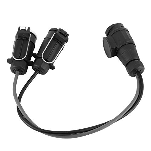 Conector de remolque de 13 a 7 pines N y S CHICIRIS de plástico con contactos de latón