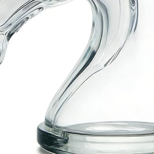 Decantador de tequila en forma de caballo con diseño transparente para servir licores 7