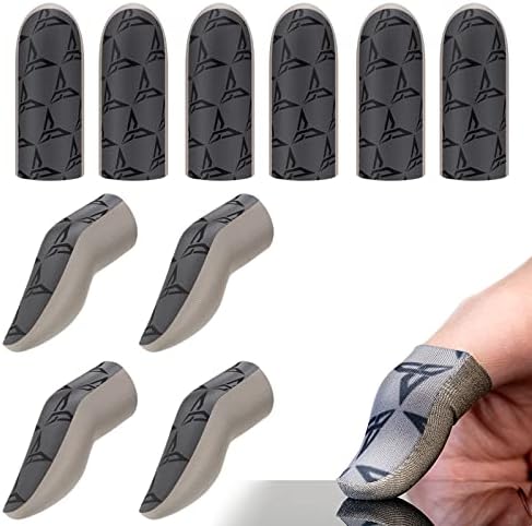 Flydigi P1 Silver-Cloth Mobile Gaming Finger Sleeve, Exclusive Custom FlySilver Superconducting Silver Cloth, 0.3mm Extremely Thin Material, Zero Touch, Breathable, Extremely Sensitive (Five Pairs)