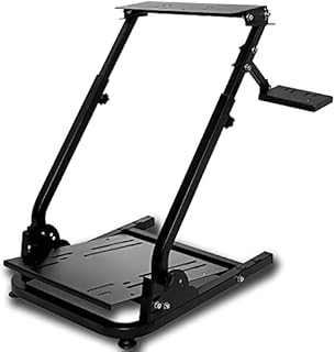 Minneer G923 Racing Wheel Stand Height Adjustable for Logitech G25, G27, G29, G920 Thrustmaster TMX, T80, PS4, PC Video Game Gaming Steering Simulator Cockpit Wheel and Pedals Not Included