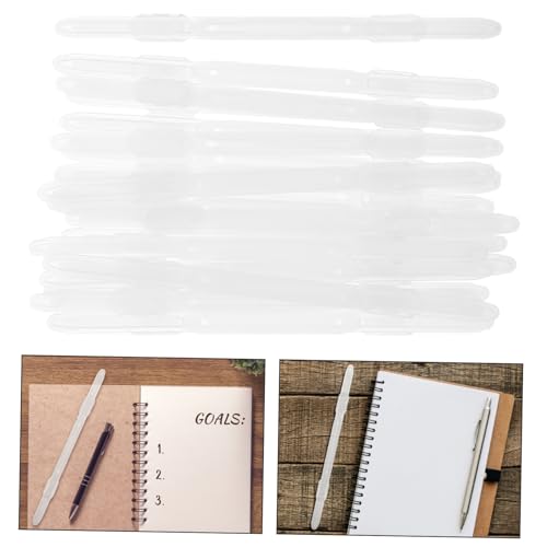 SHOWERORO Long-Lasting Plastic Binder Spine Clips 20pc Set Notebook Binder Inserts Spine Filing Inserts for Daily Use - Image 4