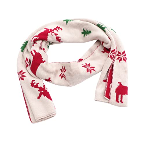 1pc Adorable Knitted Couples Scarf Warm Neckerchief for Fashionable Shawl for Women and Men Christmas