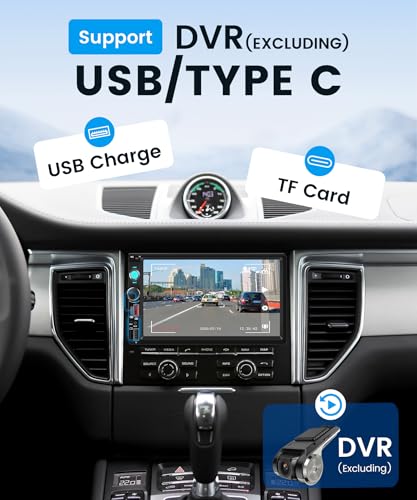 Radio para auto Rimoody doble din con pantalla táctil de 7 pulgadas miniatura 3
