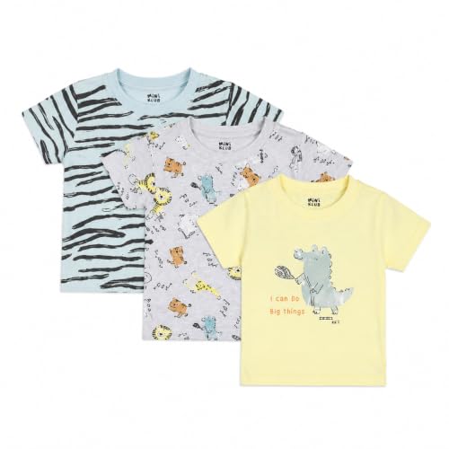 Image of miniklub Boys 3 Printed Applique T-Shirt