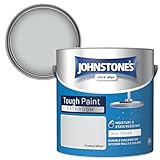 Johnstone's - Bathroom Paint - Frosted Silver - Mid Sheen Finish - Stain Blocker Paint - Use in Moist & Damp Areas- Low Odour - Dry in 1-2 Hours - 12m2 Coverage per Litre - 2.5L