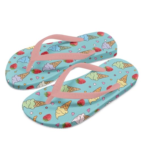 Desserts Girls Sandals Flip Flops Quick Drying Bathroom Slippers Comfy Open Toe Summer Slipper Ultra-Light2