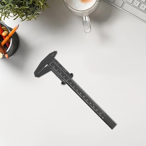 Calibrador manual plástico 15 cm precisión portátil 4 pcs miniatura 5