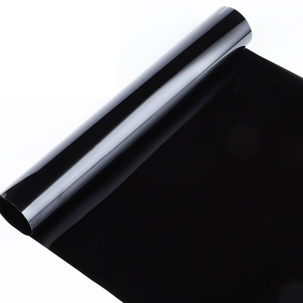 Car Window Tinting Film 1Roll 50x300cm Black Car Window Tint Film Glass Sticker VLT 1%-50% Sun Shade Tinting Solar UV Protection Foils Films(50 Percent Clear)