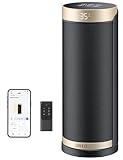 Dreo 2000W Smart Space Heater for Bedroom, 16 Inch Portable Heaters with 70°Oscillation, Electric Heater, with Thermostat & Remote, 3-Mode 3-Speed, 12H Timer for Office Home, Solaris Slim H3S