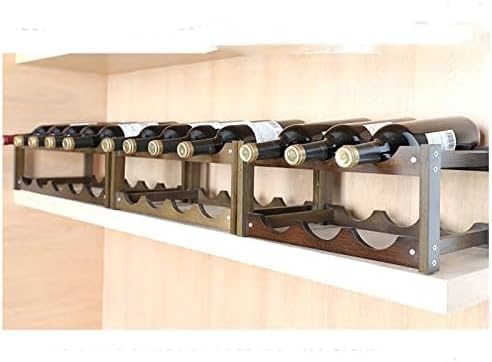 Wine Rack Countertop, Wooden Cabinet Holder Shelf Free Standing Holders Barware Storage Wine Racks Home Kitchen Bar (Color : White-Dinosaur Doodle4, Size : D) (White Dinosaur Doodle4)