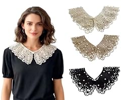 Knitted Pearl Fake Collar