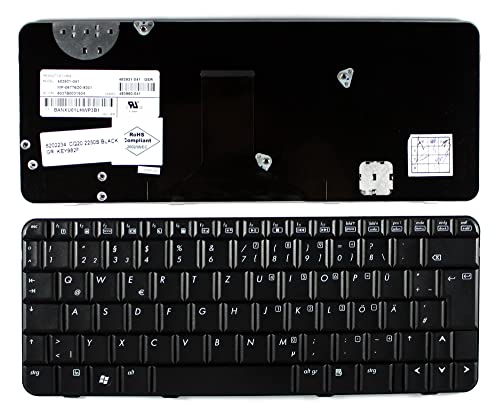 Clavier de remplacement pour PC portable Compaq Presario CQ20-303TU Power4Laptops de couleur noire