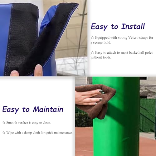 Coussinets de protection pour poteaux de sport structure renforcée 200 cm vert