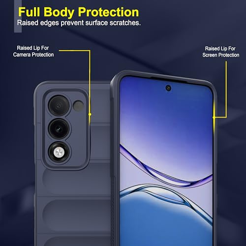 Image of Zapcase Back Case Cover for Oppo K13x 5G | Compatible for Oppo K13x 5G Back Cover | Liquid Silicon Magic Case with Camera Protection | Sapphire