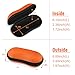 FINTIE Sunglasses Case, Hard EVA Shell Shockproof Sport Glasses Case with Metal Carabiner Travel Zipper Eyeglasses Holder, Orange