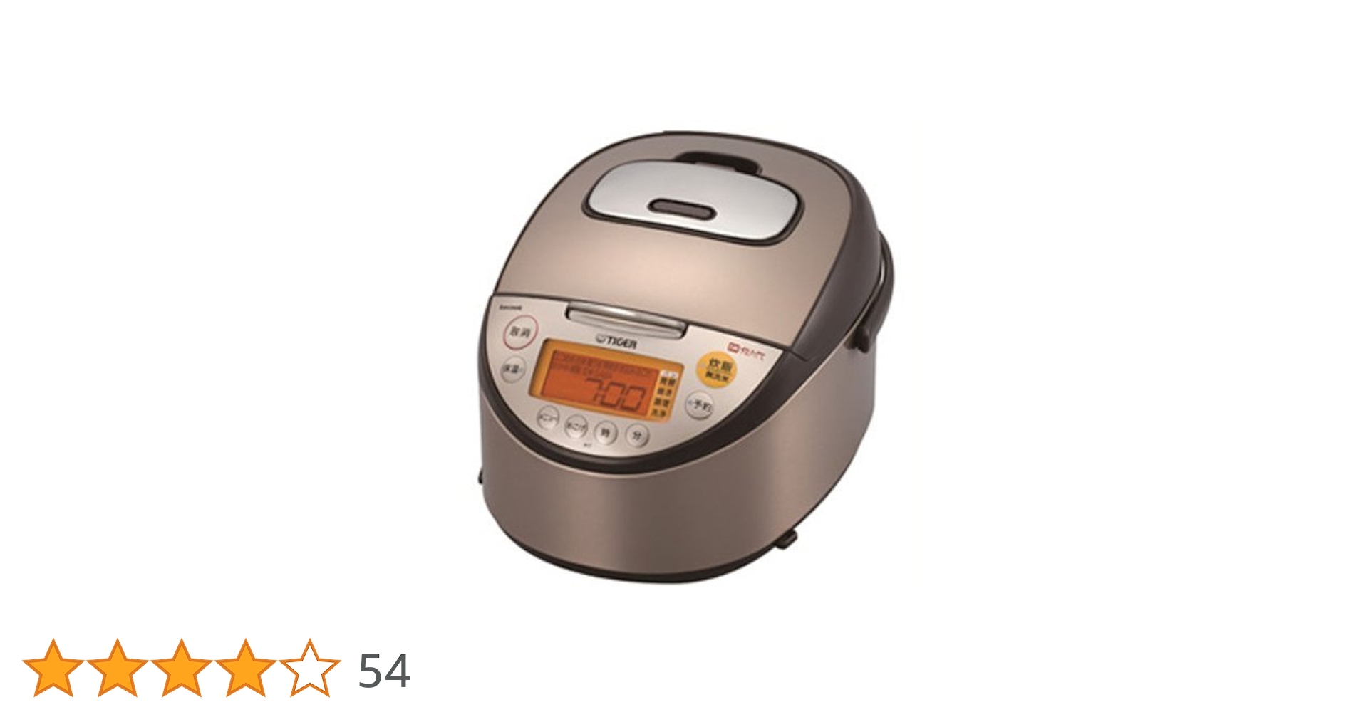 TIGER tacook 炊飯器 ブラウン Amazon | タイガー IH 炊飯器 一升 ブラウンステンレス tacook
