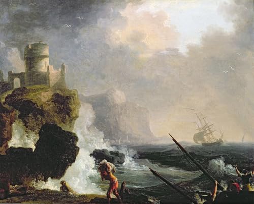 Affiche Toile La Tempête Lacroix De Marseille impression décoration murale 60x90