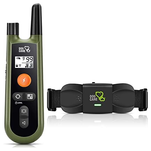 DOG CARE Dog Training Collar Dog Training Collar with Remote, 3 Modes, Rechargeable Waterproof Dog Training Collar for Small Medium Large Dogs, 1000ft Remote Range, Safe & Humane