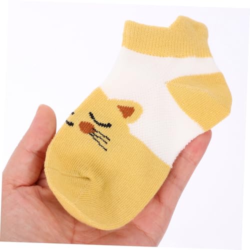 VALICLUD Cartoon Animal Socks for Boys and Girls Soft Breathable Cotton Toddler Socks Cute Animal Pattern for Everyday Wear 5 Pairs4