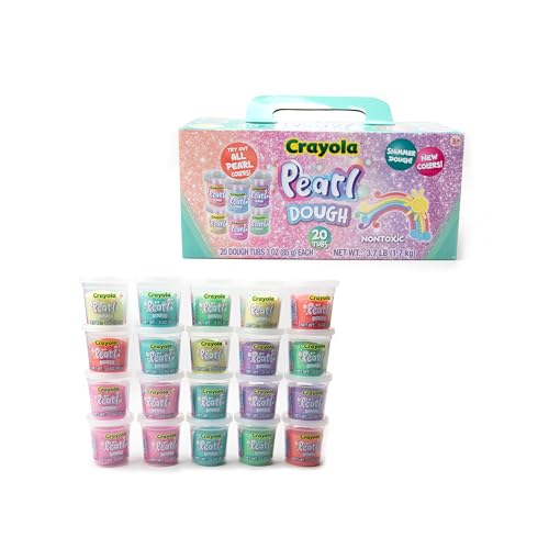image for Crayola 20pk Pearl Dough 20pk x 3oz – Ideal Halloween Party Favors &