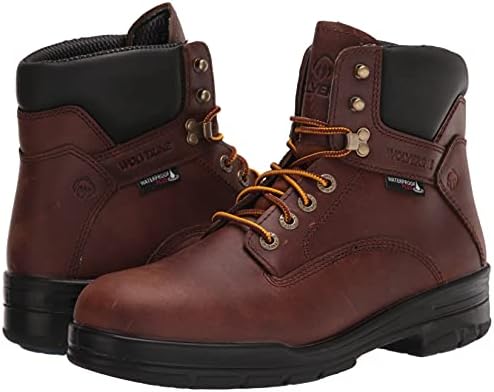 WOLVERINE Men's DuraShocks SR 6" WP Construction Boot, Dark Brown, 10 | Image 6
