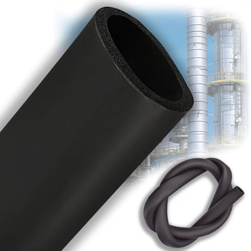 Image of Black Antifreeze Pipe Insulation, Outdoor Antifreeze Insulation Pipe, Rubber Plastic Insulation Lagging Wrap, for Pipeline,Guitar Rack, Utensils, and Roof Rack, etc(15mmx48mmx1.9m)