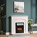 Endeavour Fires New Cayton Electric 42"Fireplace Suite, fitted with Black Trim and...