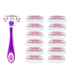 Personna Women's 5 Blade Razor System - Women's Shaving Razors - Razor Handle