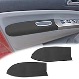 VKGUG 2PCS Front Door Panel Armrest Cover Replacement Compatible with Toyota Prius 2004-2009 Left and Right Leather Arm Rest Replaced Skin Upholstery Black (Only Leather Part)