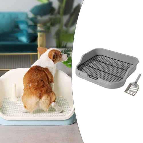 Support pour tapis de chiot anti-fuite avec bac à litière résistant