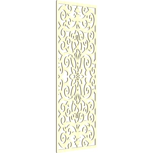 Image of 27 3 /8 inchW x 69 3 /8 inchH x 1 /4 inchT Buel Decorative Fretwork Wood Wall Panels, Alder