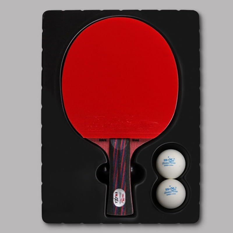 JITEM Ping Pong Paddles, Table Tennis Bat Set, Arc-Ring Combination Fast Attack Table Tennis Racket, 9 Star Professional Ping Pong Bat for Players and Coaches