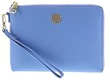 Tory Burch Bolso de embrague Pulsera Azul de tela de Piel
